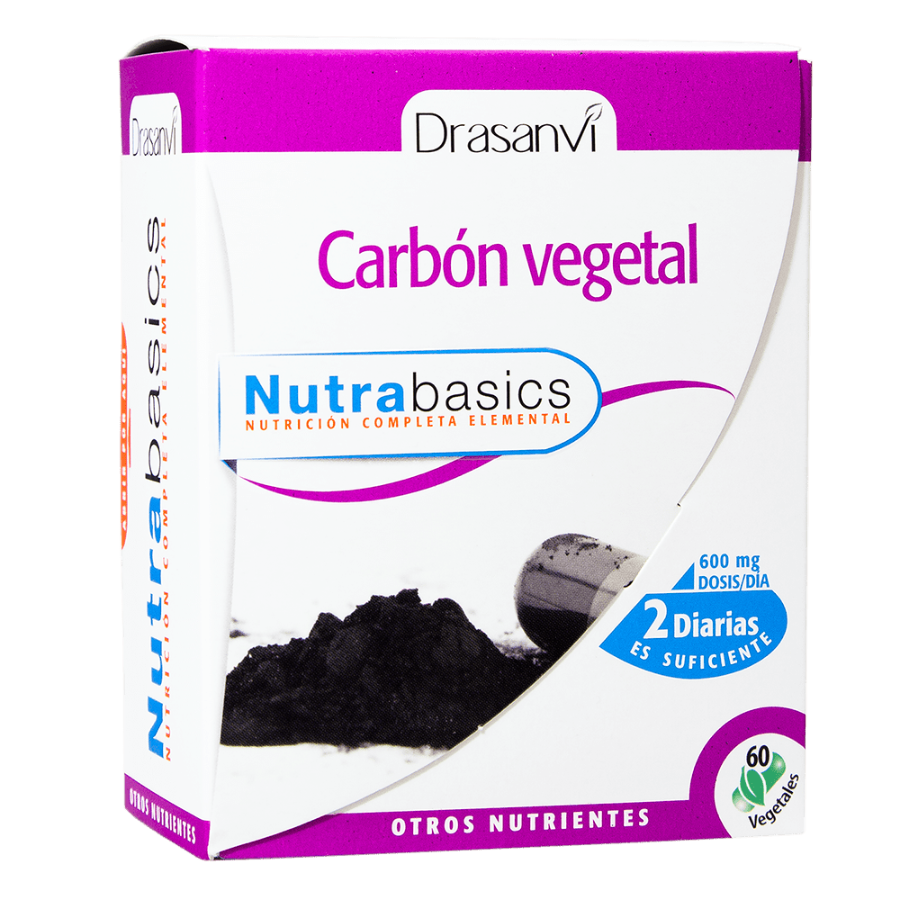 Carbón Vegetal 60 Cápsulas Nutrabasics Drasanvi - Drasanvi