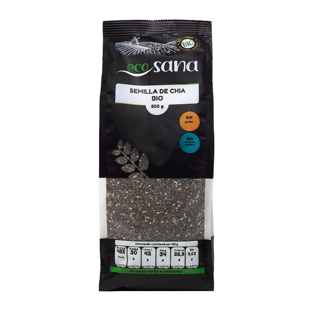 Chia Seed Bio 500 g Ecosana - Drasanvi English