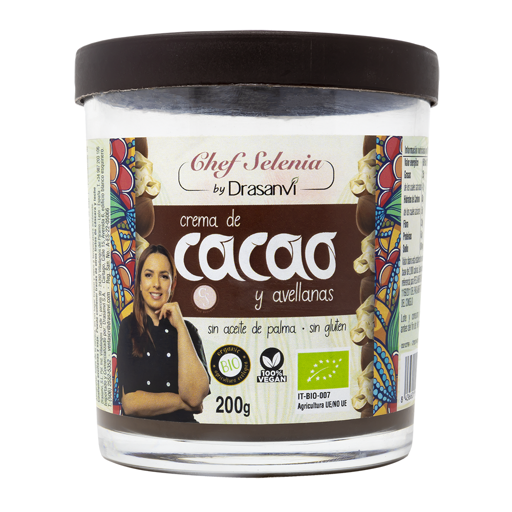 Crema de Cacao y Avellanas Bio 200 g Ecosana
