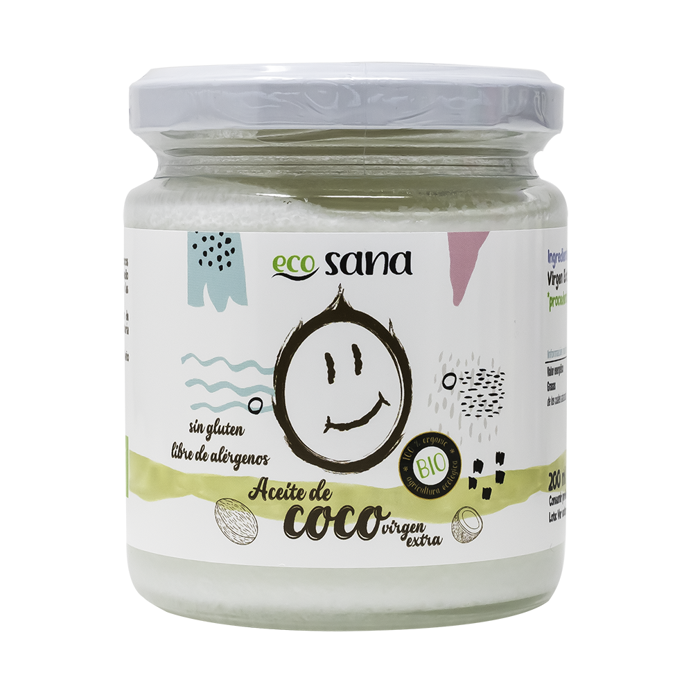 Aceite de Coco Virgen Extra Bio 200 ml Ecosana