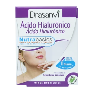 Ácido Hialurónico 30 Cápsulas Nutrabasics Drasanvi