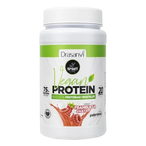 Proteína Vegetal sabro Framboesa e Nata 600g Sport Live Drasanvi