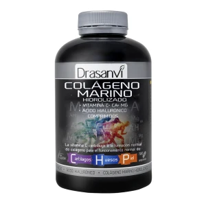 Colágeno Marino Hidrolizado + Vitamina C + CA + MG + Ácido hialurónico 180 comprimidos