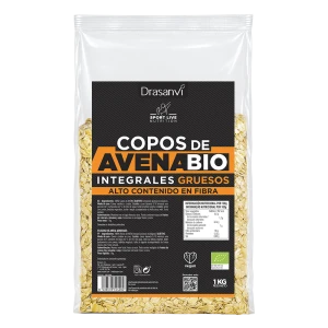 Copos de Avena Bio Gruesos Integrales 1 Kg Sport Live Drasanvi
