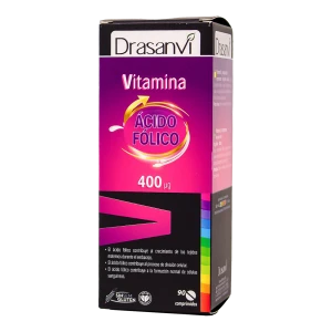 Vitamina B9 400 µg Ácido Fólico 90 Comprimidos Drasanvi
