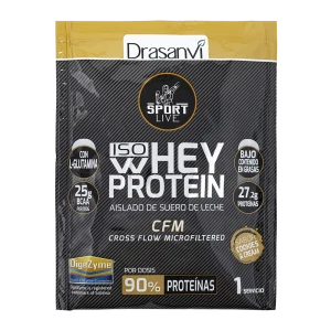 Monodosis Whey Protein Aislado Cookies & Cream 30g Sport Live Drasanvi