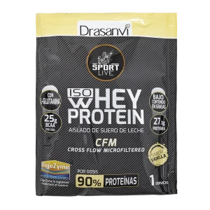 Monodosis Whey Protein Aislado Vainilla 30 g Sport Live Drasanvi