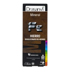Mineral Bisglicinato de Hierro Ferrochel 90 Comprimidos Drasanvi