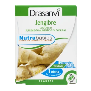 Jengibre con calcio 30 Cápsulas Nutrabasics