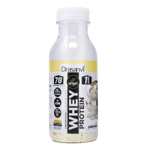 Garrafa Monodose Whey Protein concentrada sabor chocolate branco 30g Drasanvi