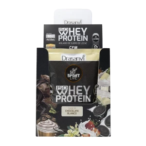 Monodosis Whey Protein Aislado Chocolate Blanco 30 g Sport Live