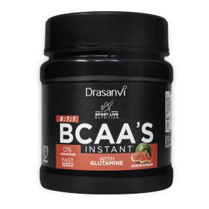 BCAAS + Glutamina sabor melancia 275g Sport Live Draasnvi