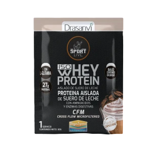 Monodosis Whey Protein Aislado Capuchino 30 g Sport Live