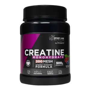 Creatina 200 MESH 500 g Sabor Frutos Vermelhos Sport Live Drasanvi