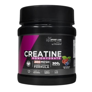 Creatina 200 MESH 300 g Sabor Frutos Vermelhos Sport Live Drasanvi