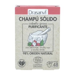 Champú Sólido Cabello Graso Cosmos Organic Bio 80 g Drasanvi