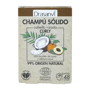 Champú Sólido Cabello Rizado Cosmos Organic Bio 80 g Drasanvi