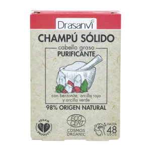 Champú Sólido Cabello Graso Cosmos Organic Bio 80 g Drasanvi