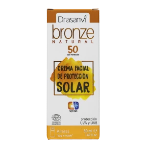 Crema Protección Solar Facial Cosmos Organic Bio SPF-50 50 ml Bronze Drasanvi