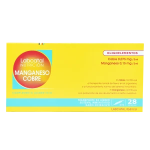 Manganeso-Cobre 12 28x2 ml Ampollas Labcatal