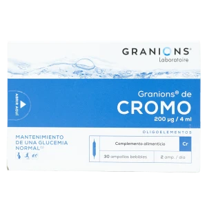 Cromo 200?g 30X2ML ampollas Granions