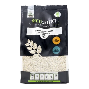Copos Avena Finos Integrales Bio 1 kg Ecosana