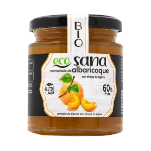 Mermelada de Albaricoque con Sirope de Ágave Bio 260 g Ecosana