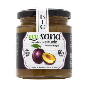Mermelada de Ciruela con Sirope de Ágave Bio 260 g Ecosana