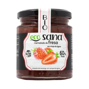 Mermelada de Fresa con Sirope de Ágave Bio 260 g Ecosana