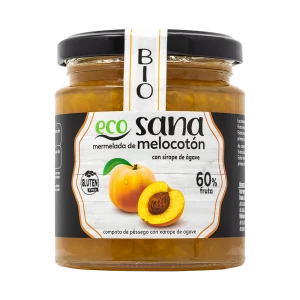 Mermelada de Melocotón con Sirope de Ágave Bio 260 g Ecosana