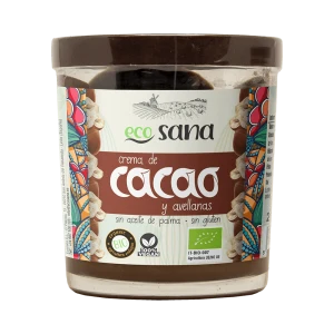 Crema de Cacao y Avellanas Bio 200 g Ecosana