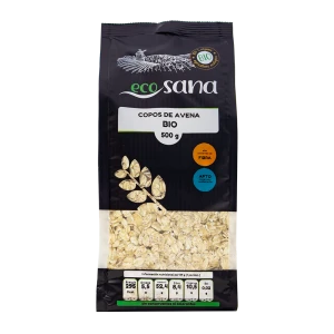 Copos Avena grueso integral sin gluten Bio 500g ECOSANA