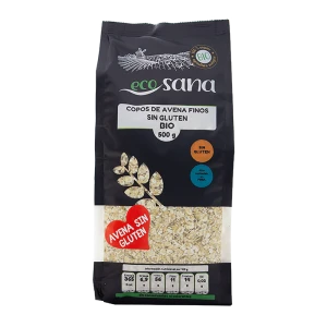 Copos Avena Fino Sin gluten Bio 500 g ECOSANA