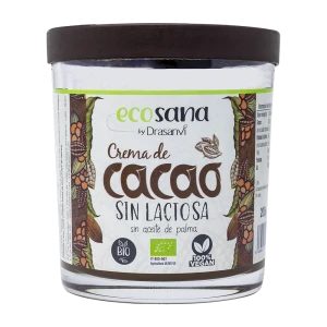 Crema de Cacao y avellanas sin lactosa Bio 200 g Ecosana